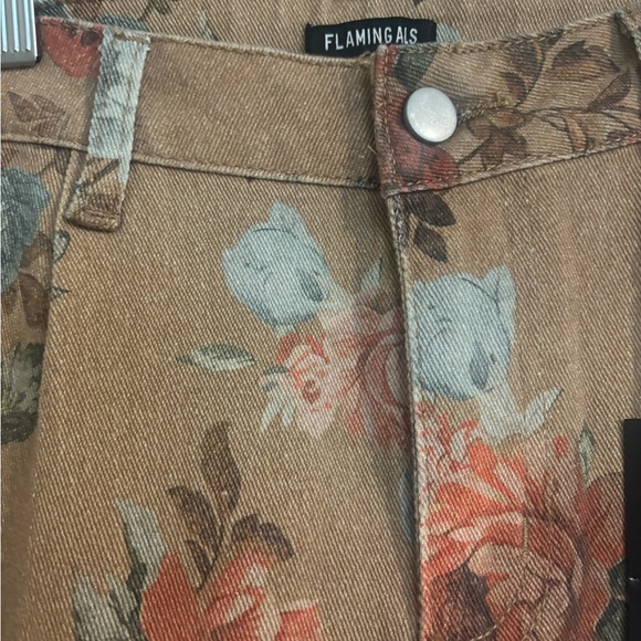Flamingals Floral Print Women Jeans - Picture 8 of 10